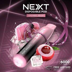 Next 6000 Puffs E-Zigarette mit Lycheegeschmack