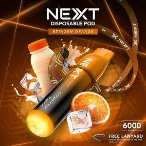 Next 6000 Puffs E-Zigarette mit Orangengeschmack